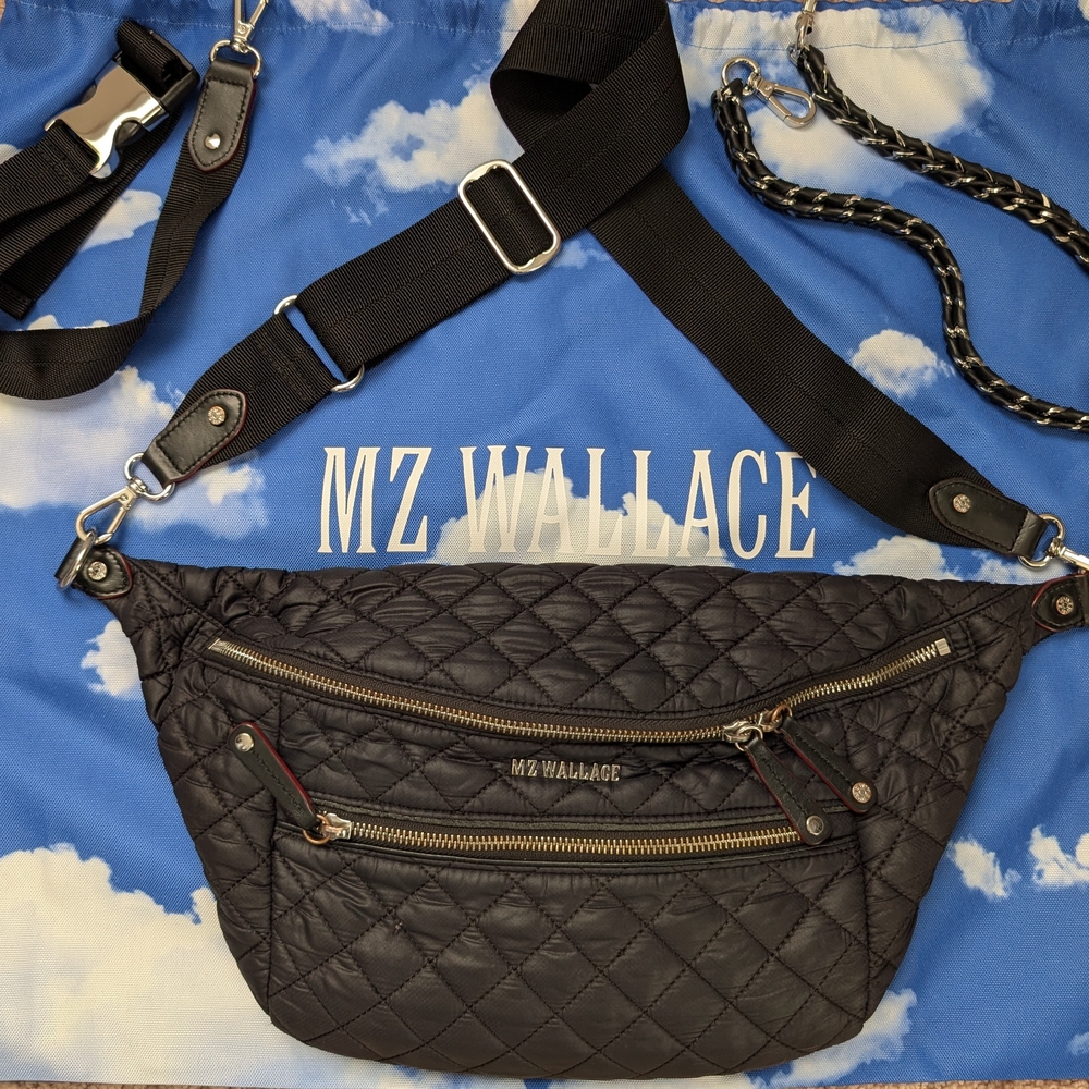 MZ Wallace Black Crosby Sling Bag